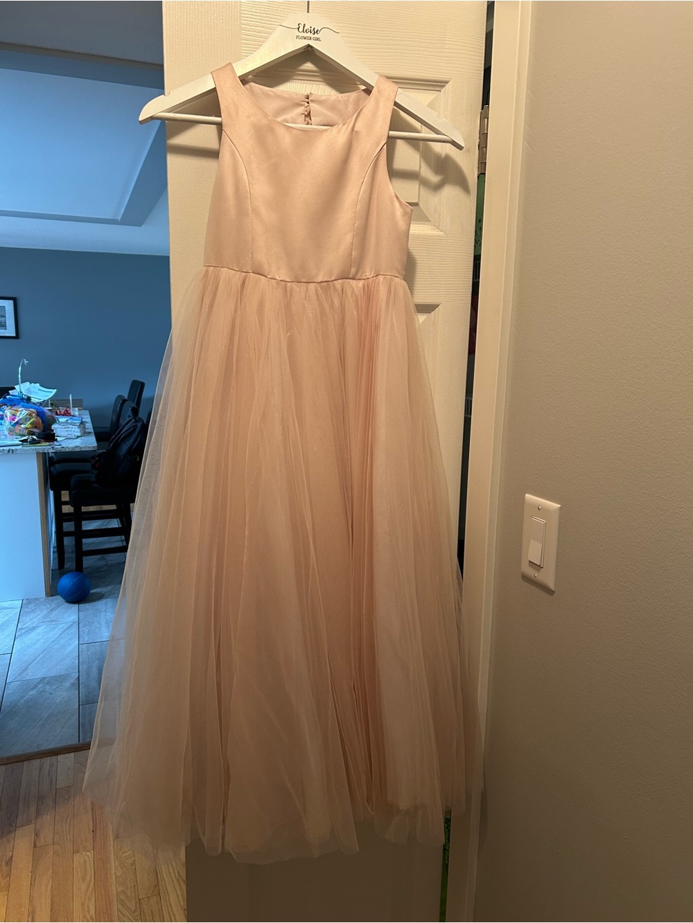 Azazie Blush Tulle Formal Girls' Dress
